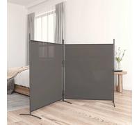 vidaXL 2-Panel Room Divider Anthracite 348x180 cm Fabric