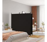 Vidaxl 2-Panel Room Divider Black 348X180 Cm Fabric