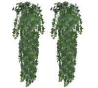 vidaXL 2 pcs Artificial Ivy Bush 90 cm Green