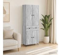 vidaXL 2 pcs Grey Sonoma