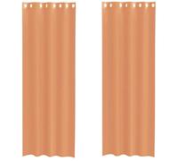 vidaXL Voile Curtains with Grommets 2 pcs Terracotta, net curtain, sheer curtain, window voile, window treatment, voile sheer curtain