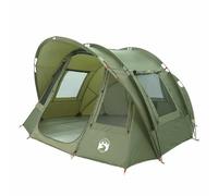 vidaXL Fishing Tent 2-Person – Waterproof, 5 Windows – Olive Green