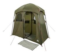 vidaXL 2 Person Shower Tent Olive Green Waterproof