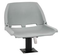 vidaXL 2 Piece Foldable Boat Seat Set No Pillow Grey 48x51x41 cm