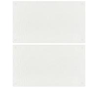 vidaxl - 2 Piece Glass Cutting/Serving Boards - Tempered Glass, Stain Resistant, Transparent Bubbles Design - 52x30cm, Industrial Style