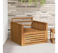 vidaXL 2 Piece Outdoor Sofa Natural