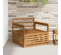 vidaXL 2 Piece Outdoor Sofa Natural