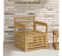 vidaXL 2 Piece Outdoor Sofa Set Solid Acacia Wood White