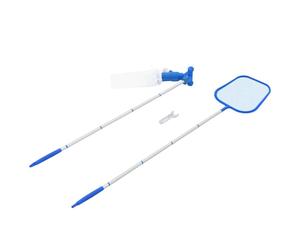 vidaXL 2 Piece Pool Maintenance Kit Spa Cleaning Tool Vacuum Skimmer Bush
