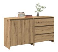 vidaXL 2 Piece Sideboard Artisan Oak Engineered Wood storage cabinet