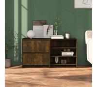 2PC Wooden Sideboard Cabinet Cupboard Unit Storage Furniture w/ Doors & Shelves