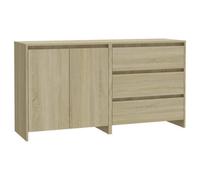 Vidaxl 2 Piece Sideboard Sonoma Oak Engineered Wood