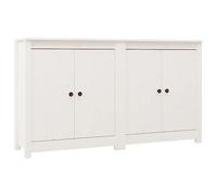 Vidaxl Sideboards 2 Pcs White 70X35X80 Cm Solid Wood Pine