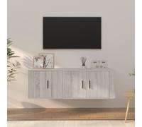 vidaXL 2 Piece TV Cabinet Set Grey Sonoma Engineered Wood