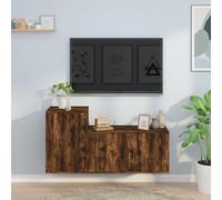 TV Cabinet Set TV Stands TV Unit Sideboard 2 Piece Engineered Wood vidaXL