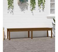 vidaXL 2-Seater Garden Bench Honey Brown 203.5x44x45 cm Solid Wood Pine UK HOT