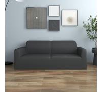 vidaXL 2-Seater Stretch Couch Slipcover Anthracite Polyester Jersey Cover