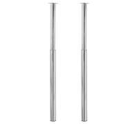 vidaXL 2 Telescopic Table Legs Chrome 710 mm-1100 mm