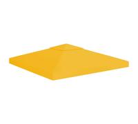 vidaXL 2-Tier Gazebo Top Cover 310 g/m² 3x3 m Yellow
