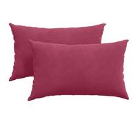 vidaXL 2 x Wine Red Sofa Cushions, 50 x 30 cm, Cords, Living Room, Modern Velvet Cushion, Comfortable, Lightweight, Elegant Design, Decorative, Textile Style