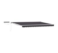 Electric Retractable Awning Polyester with PU coating Shade Solution vidaXL
