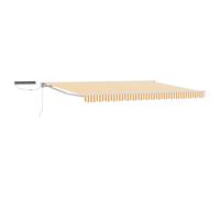 Electric Retractable Awning Polyester with PU coating Shade Solution vidaXL