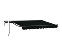 vidaXL Black and White 3 x 2.5 m Polyester with PU coating