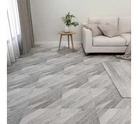 vidaXL 20x Self-adhesive Flooring Planks PVC 1.86 m? Grey Striped Floor Tile