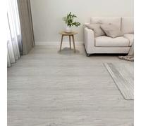vidaXL 20x Self-adhesive Flooring Planks PVC 1.86 m? Light Grey Floor Tile
