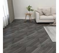 vidaXL 20x Self-adhesive Flooring Planks PVC Grey Striped Laminate Floor Home