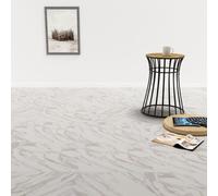 vidaXL 20x Self-adhesive Flooring Planks PVC White Marble Laminate Floor Home