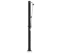 vidaXL 217cm 20L Adjustable Camping Shower Panel with Handheld Shower Panel, Heavy Duty Plastic and Metal Construction, Ideal for Garden and Pool, UV Resistant, Eco-Friendly, Modern, Rotatable
