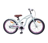vidaXL 22 Inch Children's Bike for 7-12 Years Old Light Green Classic Adjustable Handlebar Child Bicycle Saddle for Adventurous Youth