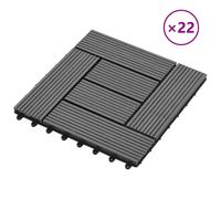 vidaXL 22 pcs Decking Tiles 30x30 cm 2 sqm WPC Grey UK HOT