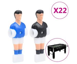 vidaXL 22x Football Table Players Table Soccer Replacement Indoor Game Kids Chli