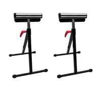 vidaXL 2x Adjustable Roller Stand 67-101cm Scaffolding Foldable Support Holder