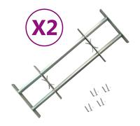 vidaXL 2x Adjustable Security Grilles for Windows Office Home Property Protectio