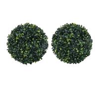 vidaXL 2x Artificial Boxwood Balls 45 cm Floral Hanging Decoration Fake Plant