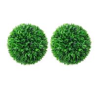 vidaXL 2x Artificial Boxwood Balls 47 cm Floral Hanging Decoration Fake Plant