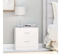 Vidaxl Bedside Cabinets 2 Pcs White 40X30X40 Cm Engineered Wood