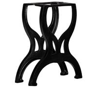 vidaXL 2x Bench Legs X-Frame Cast Iron Side Table Seat Support Feet Accessory