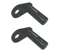 vidaXL 2x Bicycle Trailer Couplings Iron Accessory Attachment Bike Hitch Tool