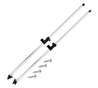 "vidaXL Set of 2 Bimini Top Support Poles - Aluminium Construction - Universal Fit for 3 Bow and 4 Bow Bimini Tops - Adjustable Length from 66 cm to 110 cm - Easy Installation"