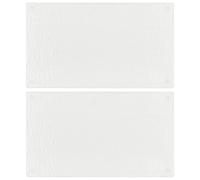 vidaXL 2x Chopping Boards Transparent Bubbles Pattern Tempered Glass Kitchen