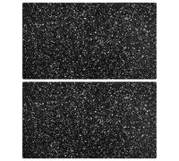 vidaXL Chopping Boards Set - Granite Pattern Tempered Glass Cutting Boards - 2 Pack - 52x30cm