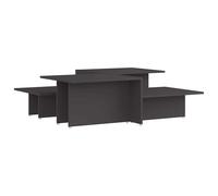 2x Coffee Tables Grey Engineered Wood Living Room Couch End Side Table vidaXL