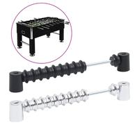 vidaXL 2x Football Table Scoreboards Black and Silver Foosball Table Part