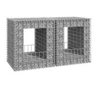 vidaXL 2x Gabion Basket Posts Iron Patio Outdoor Garden Planter Gabion Post