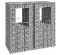 vidaXL 2x Gabion Basket Posts Iron Patio Outdoor Garden Planter Gabion Post