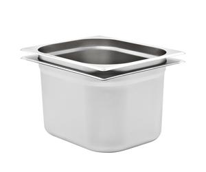 vidaXL 2x Gastronorm Containers GN 1/2 200mm Stainless Steel Stackable Tray